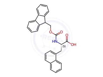 Chemical structure of Fmoc-3-(1-Naphthyl)-Ala-OH