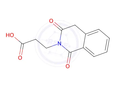Chemical structure of 3-(1,3-Dioxo-3,4-dihydroisoquinolin-2(1H)-yl)propanoic Acid