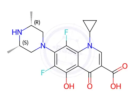 Chemical structure of Orbifloxacin EP Impurity D