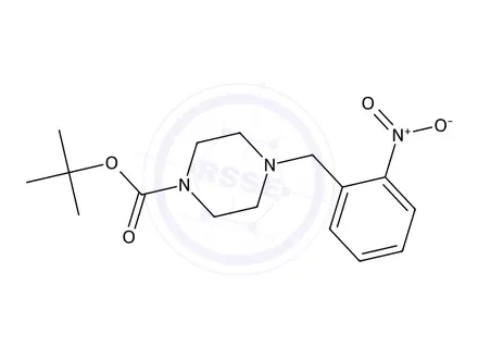 Chemical structure of tert-Butyl 4-(2-nitrobenzyl)piperazine-1-carboxylate