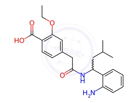 Chemical structure of Repaglinide Impurity 46