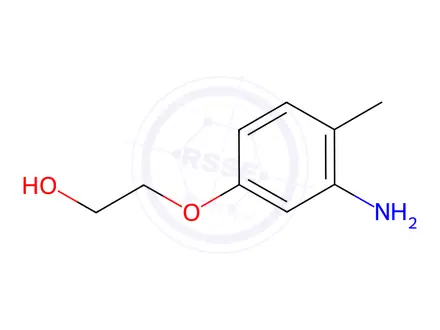Chemical structure of Ethanol, 2-(3-amino-4-methylphenoxy)-