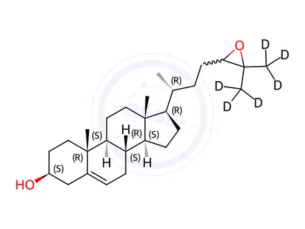 Chemical structure of 24(R/S),25-epoxycholesterol-d6