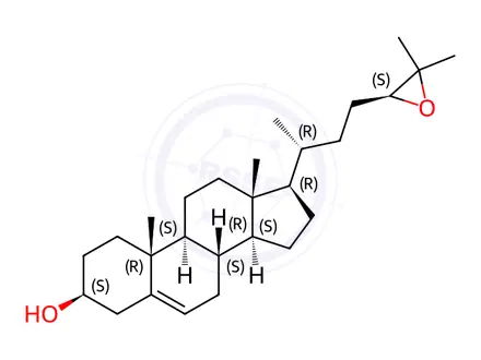 Chemical structure of 24(S),25-epoxycholesterol