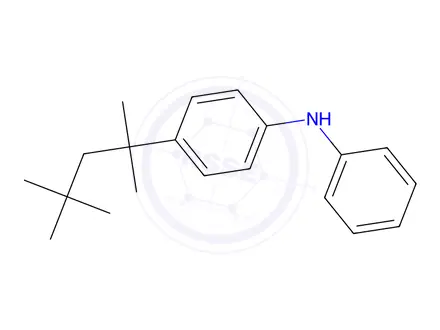 Chemical structure of N-Phenyl-4-(2,4,4-trimethylpentan-2-yl)aniline