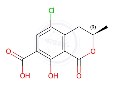 Chemical structure of (R)-Ochratoxin α