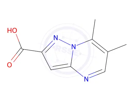 Chemical structure of 6,7-Dimethylpyrazolo[1,5-a]pyrimidine-2-carboxylic acid