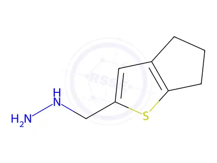 Chemical structure of ((5,6-Dihydro-4h-cyclopenta[b]thiophen-2-yl)methyl)hydrazine