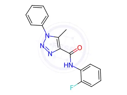 Chemical structure of N-(2-Fluorophenyl)-5-methyl-1-phenyl-1H-1,2,3-triazole-4-carboxamide