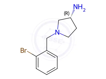 Chemical structure of (R)-1-(2-Bromobenzyl)pyrrolidin-3-aminedihydrochloride