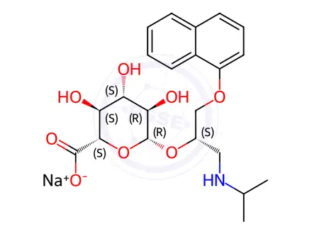 Chemical structure of Propranolol Hydrochloride Impurity 35 Sodium Salt