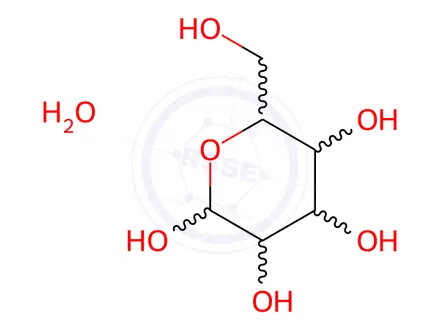 Chemical structure of D-Glucose Monohydrate