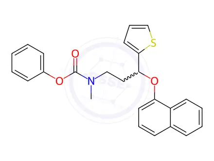 Chemical structure of Duloxetine Phenyl Carbamate (Racemic)