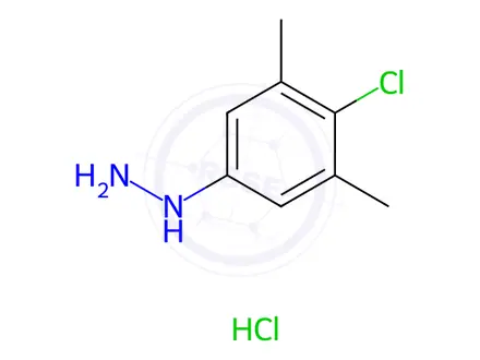 Chemical structure of (4-Chloro-3,5-dimethylphenyl)hydrazine Hydrochloride