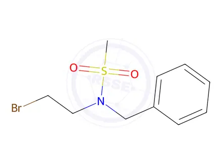 Chemical structure of N-benzyl-N-(2-bromoethyl)methanesulfonamide