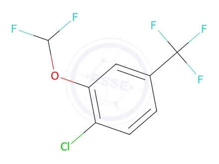 Chemical structure of 1-Chloro-2-(difluoromethoxy)-4-(trifluoromethyl)benzene
