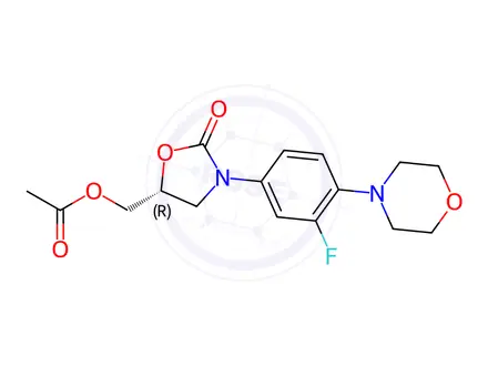 Chemical structure of Linezolid Acetate Impurity