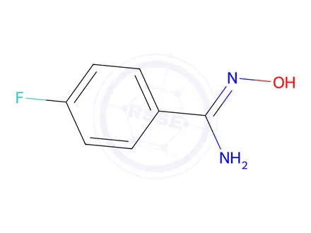 Chemical structure of 4-Fluoro-N'-hydroxybenzenecarboximidamide