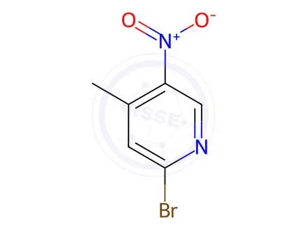 Chemical structure of 2-Bromo-4-methyl-5-nitropyridine