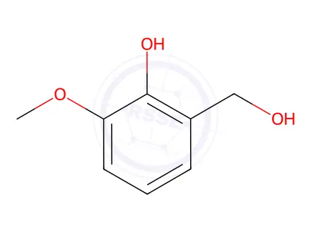 Chemical structure of 2-Hydroxy-3-methoxybenzyl alcohol