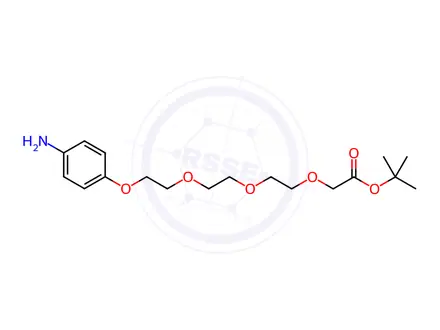Chemical structure of Aniline-PEG3-C1-Boc
