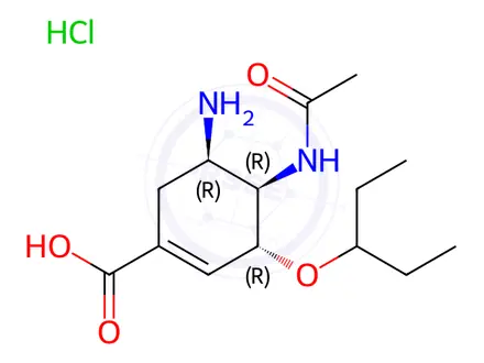 Chemical structure of Oseltamivir EP Impurity C(Hydrochloride)
