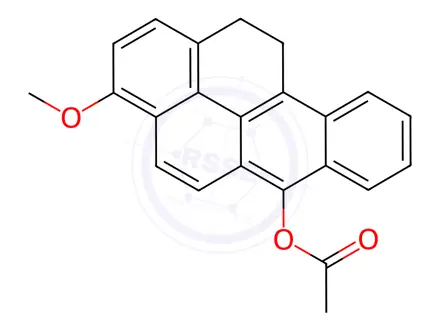 Chemical structure of 6-Acetyloxy-3-methoxy-11,12-dihydro-benzopyrene