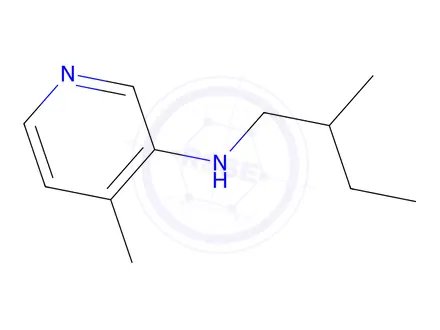 Chemical structure of 4-Methyl-N-(2-methylbutyl)pyridin-3-amine