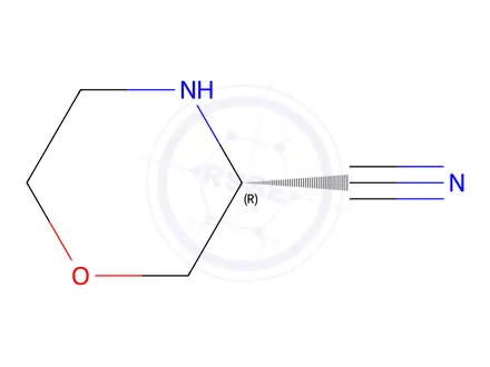 Chemical structure of (R)-Morpholine-3-carbonitrile
