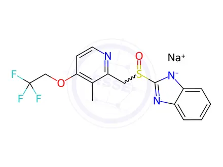Chemical structure of Lansoprazole Sodium (226904-00-3)