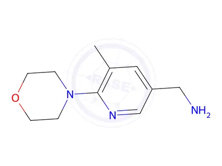 Chemical structure of (5-Methyl-6-morpholinopyridin-3-yl)methanamine
