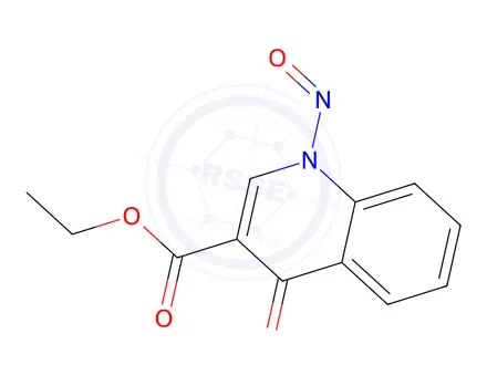 Chemical structure of Ethyl 1-nitroso-4-oxo-1,4-dihydroquinoline-3-carboxylate