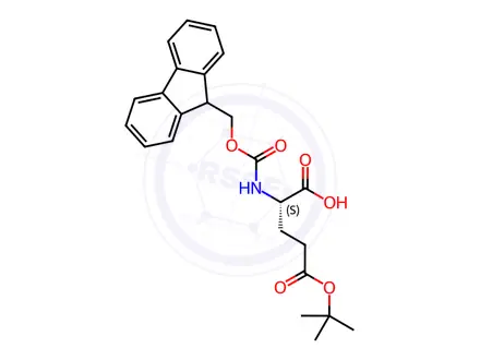 Chemical structure of Fmoc-Glu(OtBu)-OH