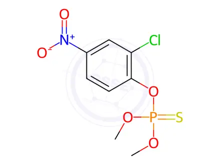 Chemical structure of Dicapthon