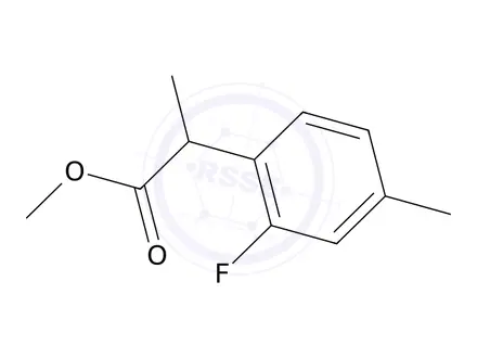 Chemical structure of Methyl 2-(2-fluoro-4-methylphenyl)propanoate