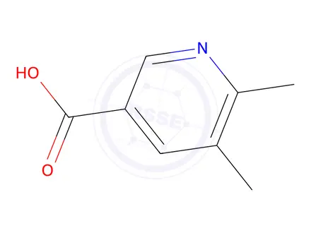 Chemical structure of 5,6-dimethylpyridine-3-carboxylic acid