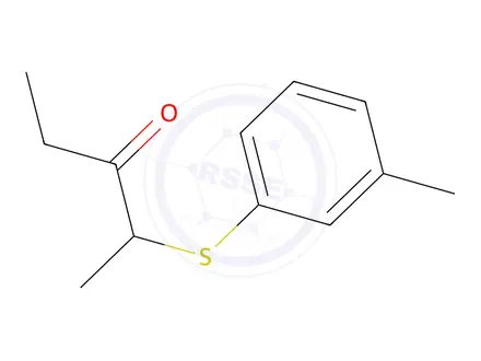 Chemical structure of 2-(M-tolylthio)pentan-3-one