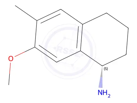Chemical structure of (S)-7-Methoxy-6-methyl-1,2,3,4-tetrahydronaphthalen-1-amine