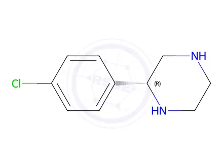 Chemical structure of (R)-2-(4-Chlorophenyl)piperazine