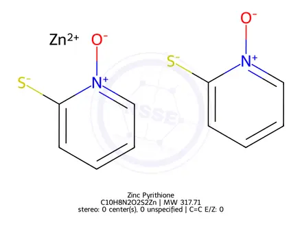 Chemical structure of Zinc Pyrithione