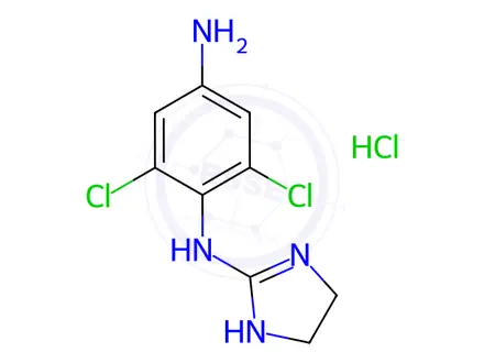 Chemical structure of Apraclonidine hydrochloride