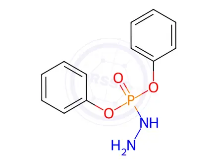 Chemical structure of diphenoxyphosphorylhydrazine