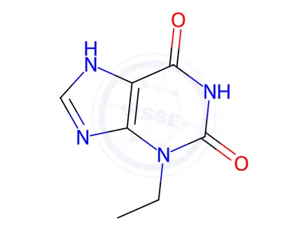 Chemical structure of 3-Ethyl-3,9-dihydro-1H-purine-2,6-dione