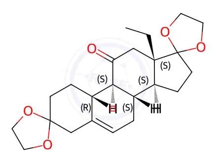 Chemical structure of Etonogestrel Impurity 32