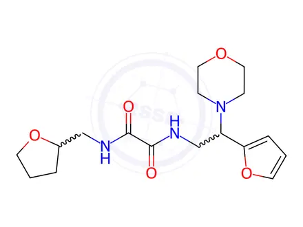 Chemical structure of N1-(2-(Furan-2-yl)-2-morpholinoethyl)-N2-((tetrahydrofuran-2-yl)methyl)oxalamide