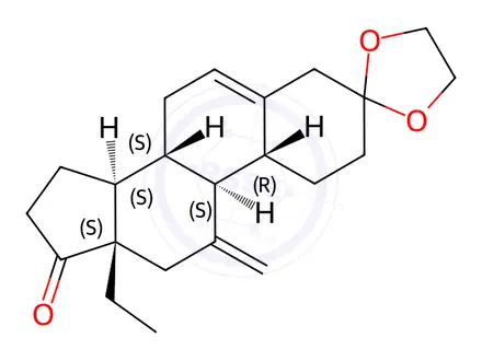 Chemical structure of Etonogestrel Impurity 36
