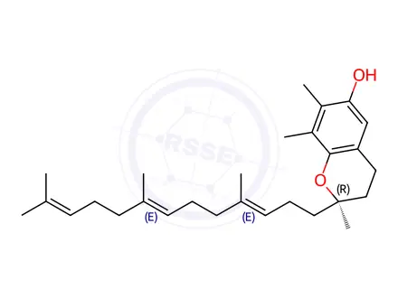 Chemical structure of D-γ-Tocotrienol
