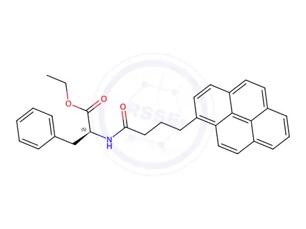 Chemical structure of N-4-(1-Pyrene)butyroyl-L-phenylalanine Ethyl Ester