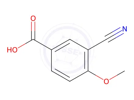 Chemical structure of 3-Cyano-4-methoxybenzoic Acid