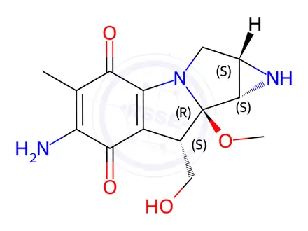 Chemical structure of 10-Decarbamoyl Mitomycin C